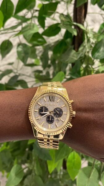 Lexington Gold-Tone Chronograph Watch - Image 5