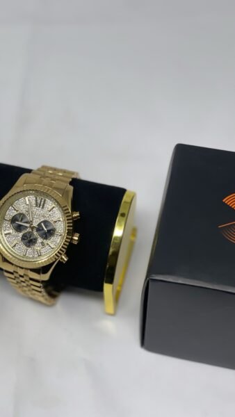 Lexington Gold-Tone Chronograph Watch - Image 6