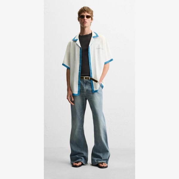 PRINTED SATIN SHIRT - Image 5