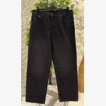 BLACK AMBA MONOGRAM JEANS