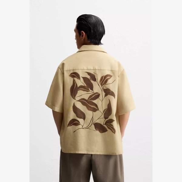 SHIRT WITH CONTRAST PRINT - Image 5