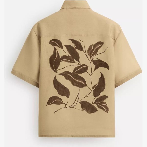SHIRT WITH CONTRAST PRINT - Image 4