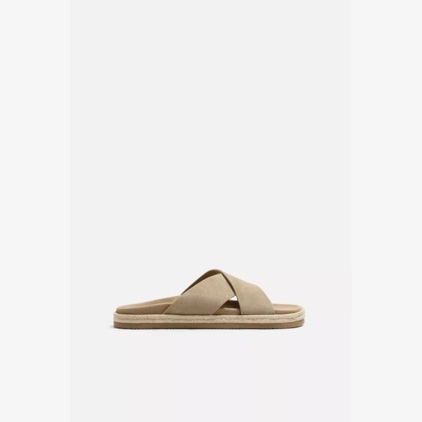 CROSSOVER LEATHER SANDALS - Image 3