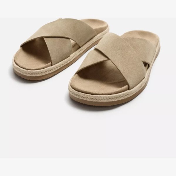 CROSSOVER LEATHER SANDALS - Image 4