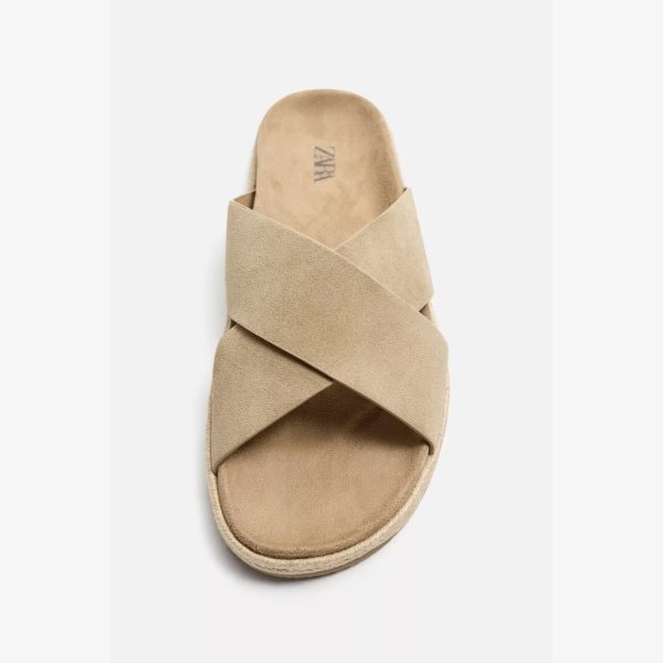 CROSSOVER LEATHER SANDALS - Image 5