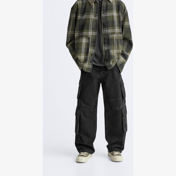 ZARA BAGGY CARGO JEANS - Image 4