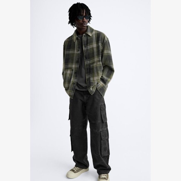 ZARA BAGGY CARGO JEANS - Image 1