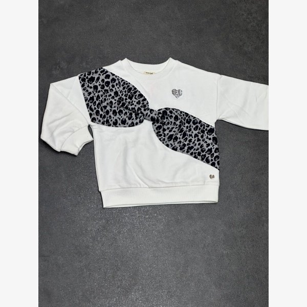 MINI GIRLS LEOPARD BOW AND SWEAT SET - Image 3