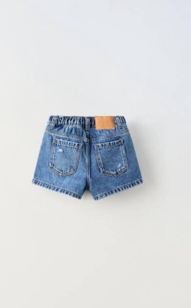 RIPPED DENIM BERMUDA SHORTS - Image 3