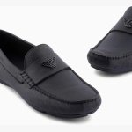 EMPORIO ARMANI TUMBLED-LEATHER DRIVING SHOE - Image 5