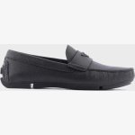 EMPORIO ARMANI TUMBLED-LEATHER DRIVING SHOE - Image 4