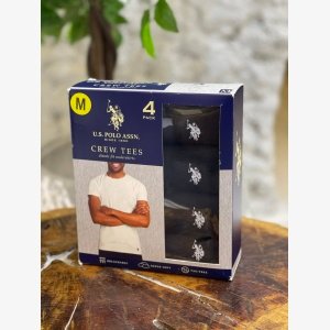 4 PACK U.S. POLO ASSN CREW TEES