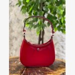 EMERSON SMALL PATENT ZIP SHOULDER BAG
