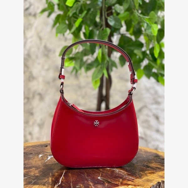 EMERSON SMALL PATENT ZIP SHOULDER BAG - Image 1