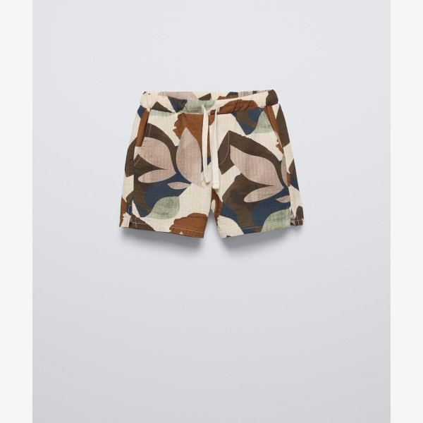 SHORTS WITH LEAF PRINT - Image 3