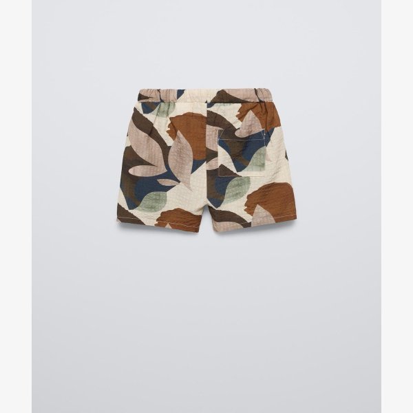 SHORTS WITH LEAF PRINT - Image 4