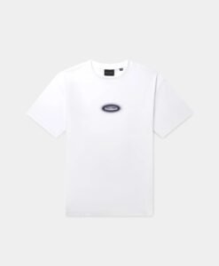 WHITE DOTTED LOGO T-SHIRT
