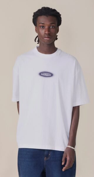 WHITE DOTTED LOGO T-SHIRT - Image 3