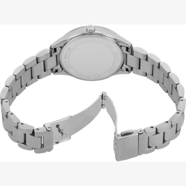 LAURYN THREE-HAND STAINLESS STEEL WATCH, EARRINGS AND NECKLACE GIFT SET - Image 4