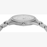 LAURYN THREE-HAND STAINLESS STEEL WATCH, EARRINGS AND NECKLACE GIFT SET - Image 2
