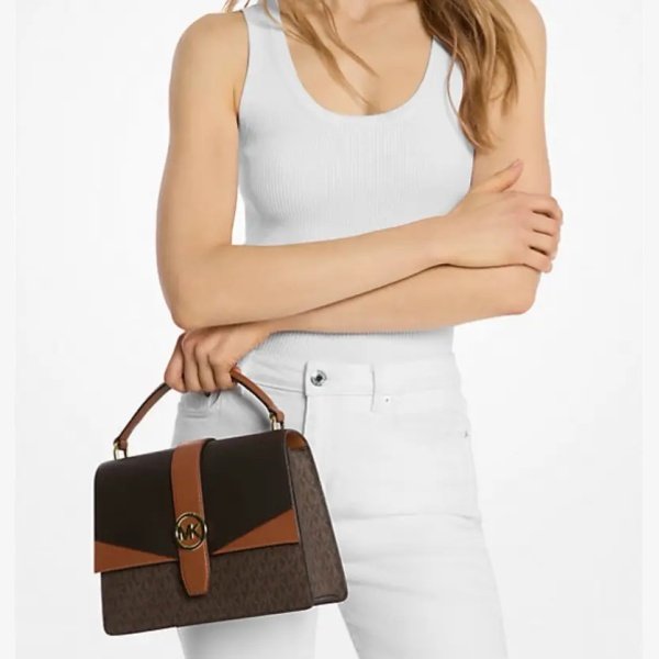 GREENWICH MEDIUM SIGNATURE LOGI SATCHEL - Image 7