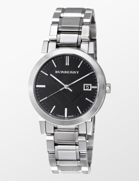 BLACK DIAL STAINLESS STEEL UNISEX WATCH - Image 4