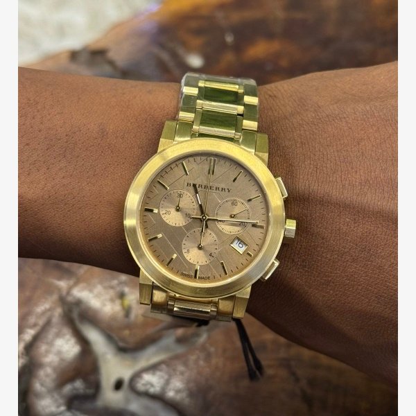 THE CITY CHRONOGRAPH GOLD-TONE STAINLESS STEEL WATCH - Image 5