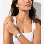 LAURYN THREE-HAND STAINLESS STEEL WATCH, EARRINGS AND NECKLACE GIFT SET - Image 6
