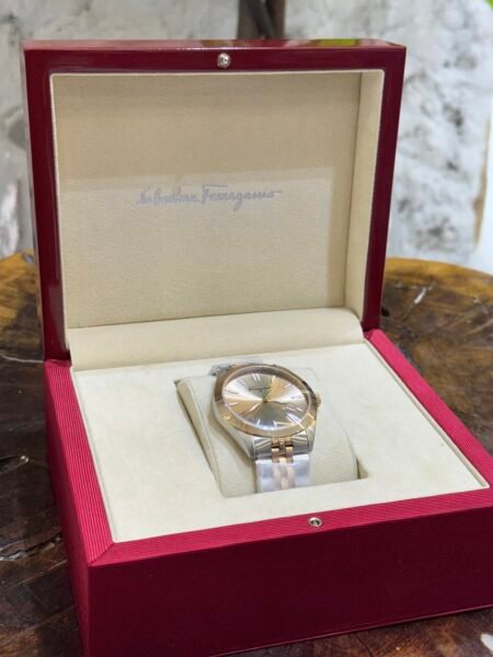 FERRAGAMO CLASSIC ROSE GOLD DIAL TWO-TONE BRACELET WATCH - Image 2