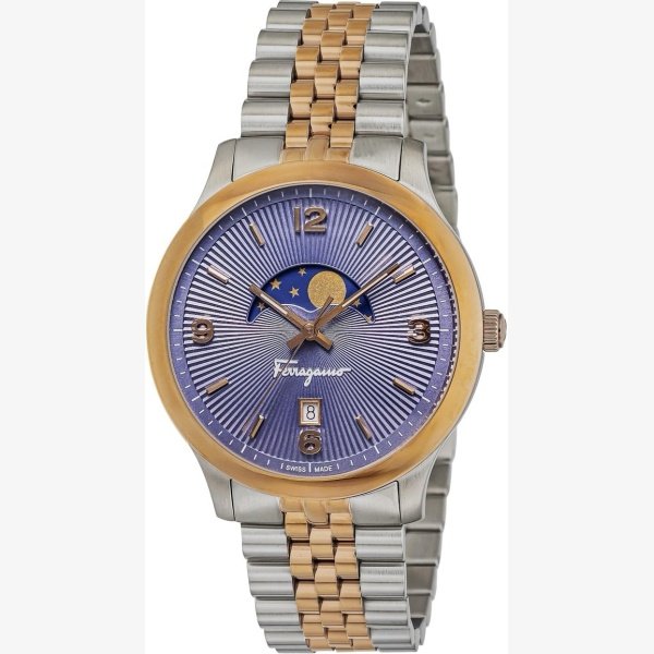 FERRAGAMO DUO MOON-PHASE BRACELET WATCH - Image 1
