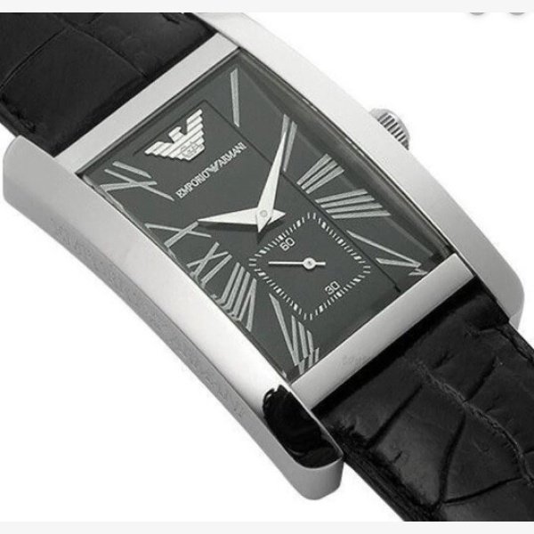 RECTANGULAR BLACK DIAL WATCH - Image 4