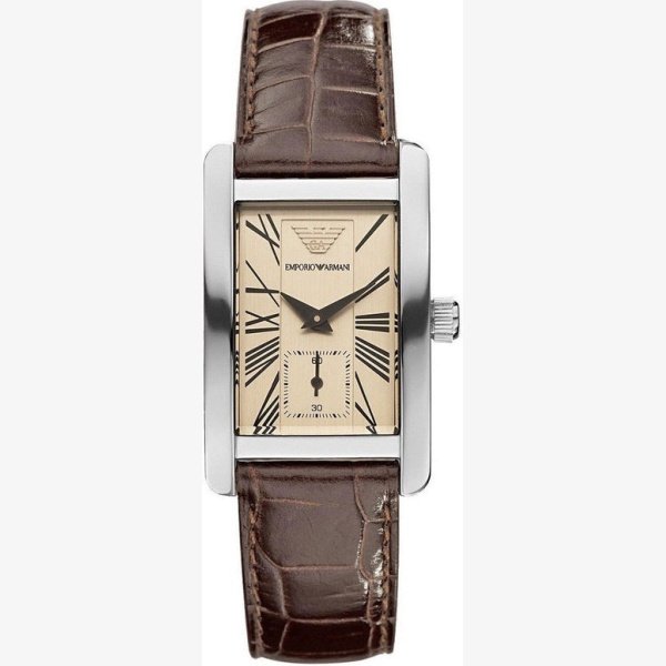 RECTANGULAR BEIGE DIAL WATCH - Image 1