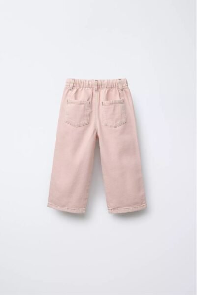 WIDE-LEG TWILL TROUSERS - Image 2