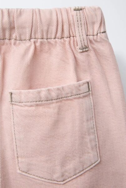 WIDE-LEG TWILL TROUSERS - Image 4