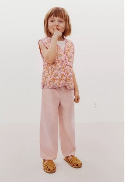 WIDE-LEG TWILL TROUSERS - Image 5