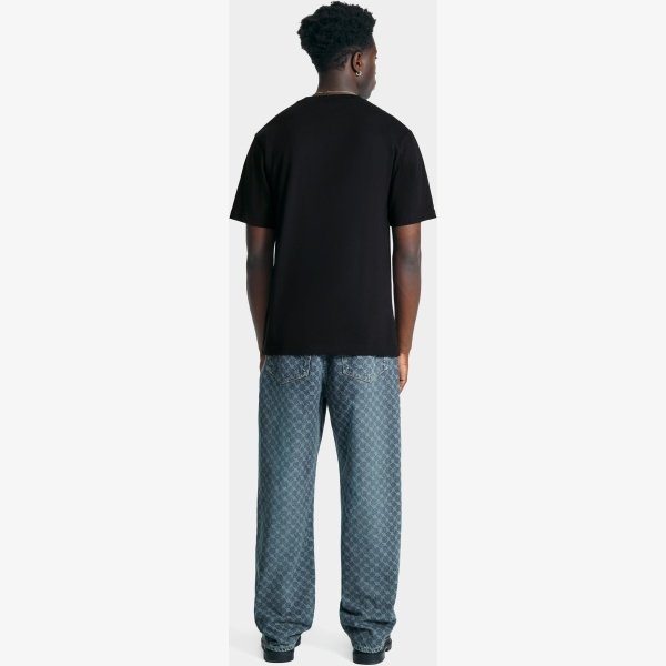 SAND BLUE AMBA MONOGRAM RELAXED JEANS - Image 5