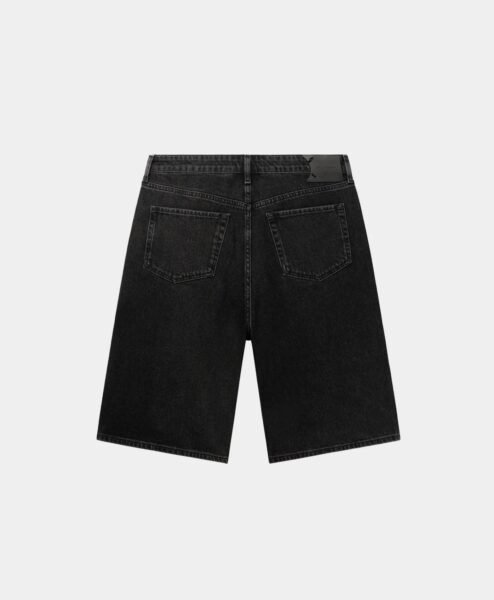 BLACK LASER MONOGRAM DENIM SHORTS - Image 2