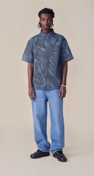 MULTI-COLORED BRAIDS DENIM SHIRT - Image 4