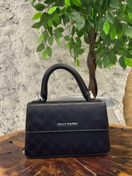 BLACK MERU MINI EMB MONOGRAM BAG - Image 1