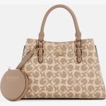 GUESS AENGUS LOGO SATCHEL-BROWN
