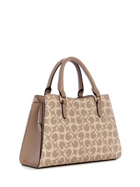 GUESS AENGUS LOGO SATCHEL-BROWN - Image 3