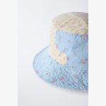 PATCHWORK FLORAL BUCKET HAT - Image 3