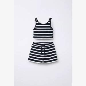 HEAVY RIB T-SHIRT AND BERMUDA SHORTS SET