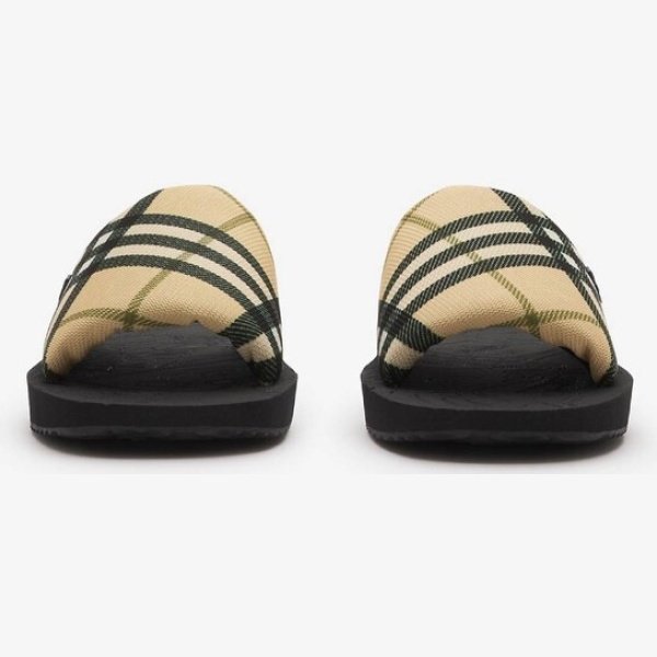 BURBERRY CHECK TREK SLIDES - Image 3