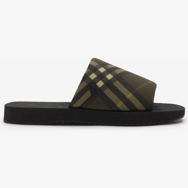 BURBERRY CHECK TREK SLIDES - Image 3