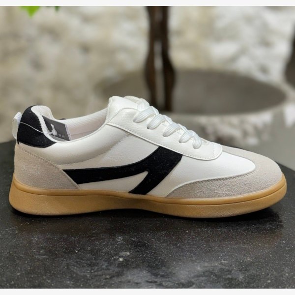 CONTRAST PANEL LOW-TOP TRAINERS - Image 5
