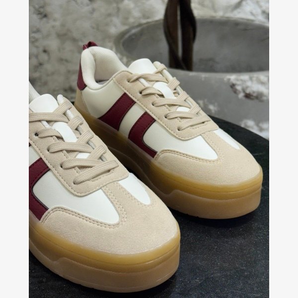 CHUNKY GUM SOLE LOW-TOP TRAINERS - Image 4