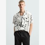 ABSTRACT PRINT STRETCH SHIRT - Image 2