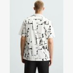 ABSTRACT PRINT STRETCH SHIRT - Image 3
