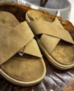 CROSSOVER LEATHER SANDALS - Image 3